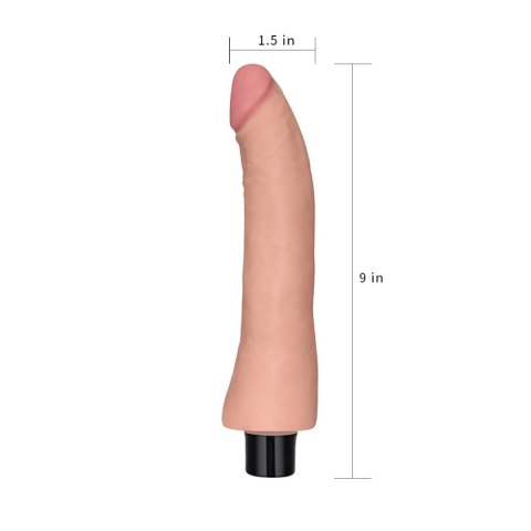 9"" REAL SOFTEE Vibrating Dildo Lovetoy