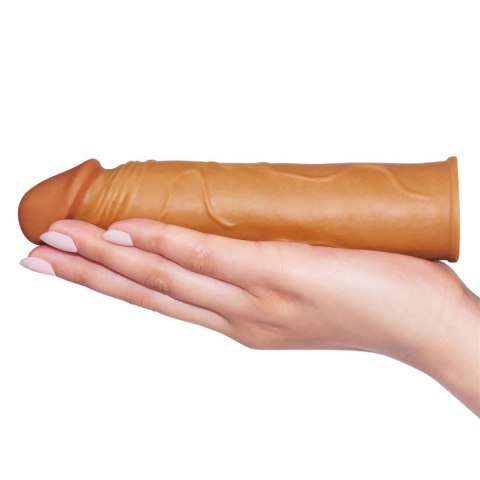 Add 1"" Pleasure X Tender Penis Sleeve Brown Lovetoy Add 1"" Pleasure X Tender Penis Sleeve Brown Lovetoy