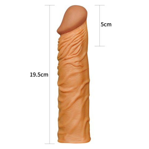Add 2"" Pleasure X Tender Penis Sleeve Brown Lovetoy Add 2"" Pleasure X Tender Penis Sleeve Brown Lovetoy