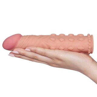 Add 2"" Pleasure X Tender Penis Sleeve Flesh Lovetoy