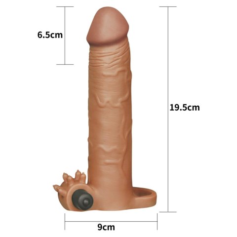 Add 3" Pleasure X Tender Vibrating Penis Sleeve Brown Lovetoy Add 3" Pleasure X Tender Vibrating Penis Sleeve Brown Lovetoy