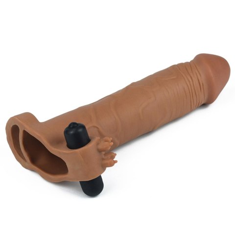 Add 3" Pleasure X Tender Vibrating Penis Sleeve Brown Lovetoy Add 3" Pleasure X Tender Vibrating Penis Sleeve Brown Lovetoy