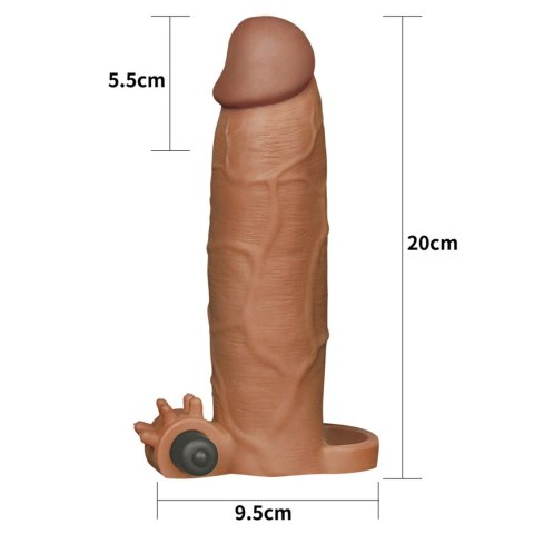 Add 3" Pleasure X Tender Vibrating Penis Sleeve Brown Lovetoy Add 3" Pleasure X Tender Vibrating Penis Sleeve Brown Lovetoy