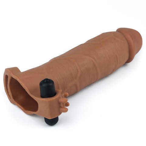 Add 3" Pleasure X Tender Vibrating Penis Sleeve Brown Lovetoy Add 3" Pleasure X Tender Vibrating Penis Sleeve Brown Lovetoy