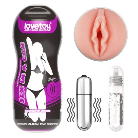 Sex In A Can Vagina Stamina Tunnel - Vibrating Lovetoy Sex In A Can Vagina Stamina Tunnel - Vibrating Lovetoy