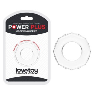 POWER PLUS Cockring Clear Lovetoy