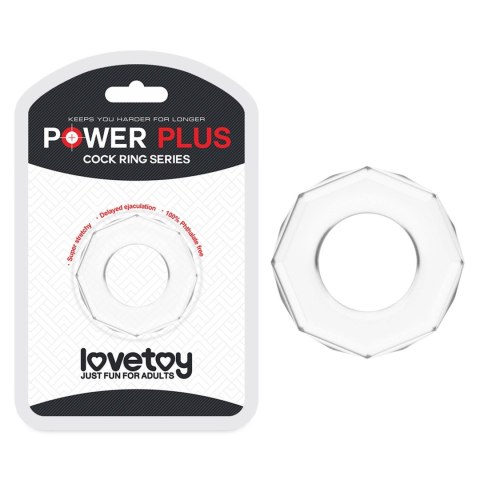 POWER PLUS Cockring Clear Lovetoy POWER PLUS Cockring Clear Lovetoy
