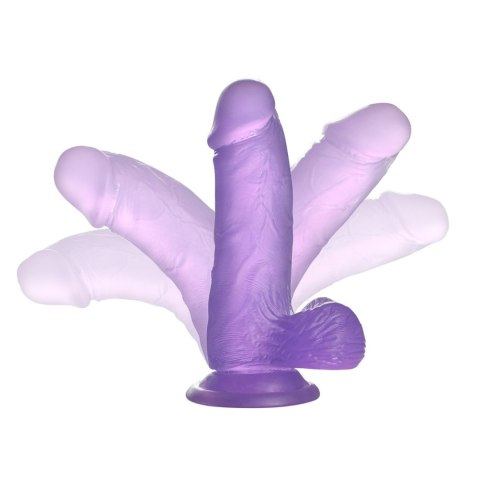 6"" Jelly Studs Crystal Dildo Small Purple Lovetoy