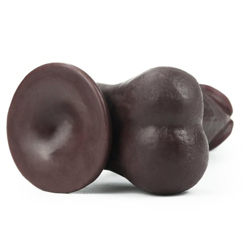 7.8'' Sliding Skin Dual Layer Dong - Whole Testicle (Black) Lovetoy