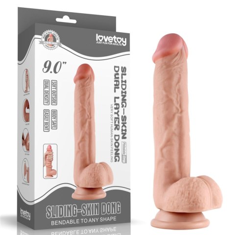 9.5'' Sliding Skin Dual Layer Dong Lovetoy 9.5'' Sliding Skin Dual Layer Dong Lovetoy