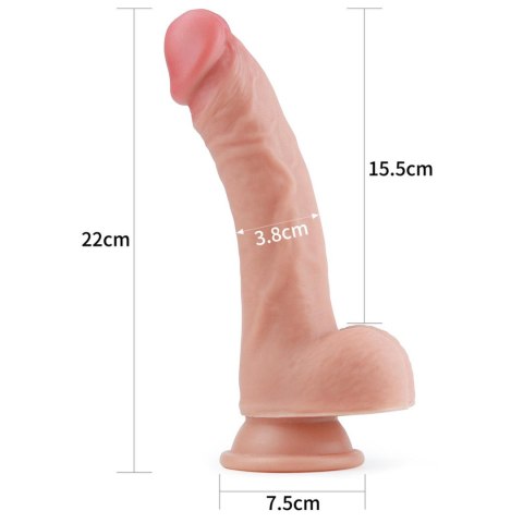 8'' Dual layered Platinum Silicone Cock Lovetoy