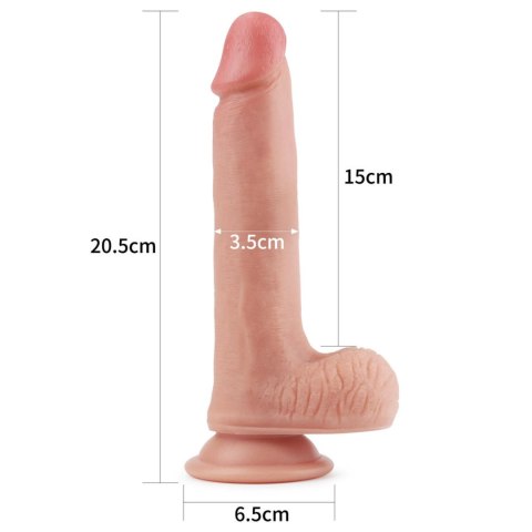 8'' Dual layered Platinum Silicone Cock Lovetoy