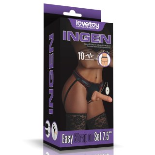 Vibrating Easy Strapon Set 7.5'' Lovetoy