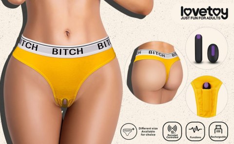 Bitch Vibrating Panties (24~27 inch waist) Lovetoy
