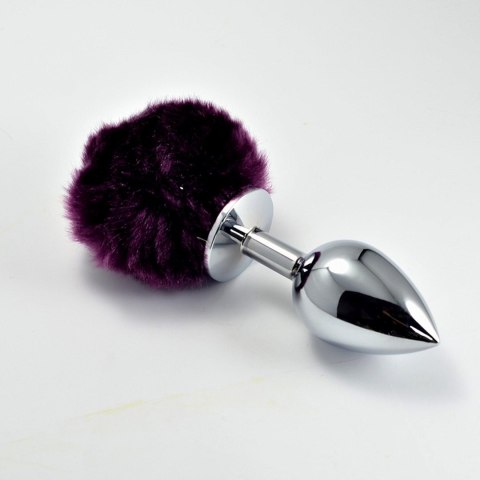 Pompon Metal Plug Large Purple Lovetoy Pompon Metal Plug Large Purple Lovetoy