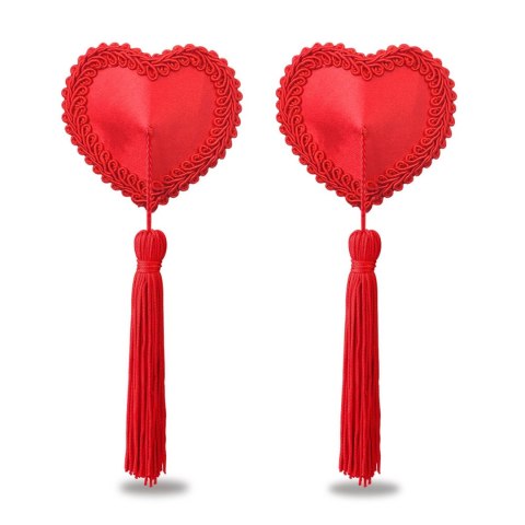 Reusable Red Heart Tassels Nipple Pasties Lovetoy Reusable Red Heart Tassels Nipple Pasties Lovetoy