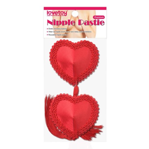 Reusable Red Heart Tassels Nipple Pasties Lovetoy Reusable Red Heart Tassels Nipple Pasties Lovetoy