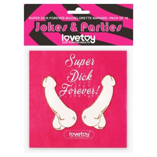 Super Dick Forever Bachelorette Paper Napkins(Pack of 10) Lovetoy