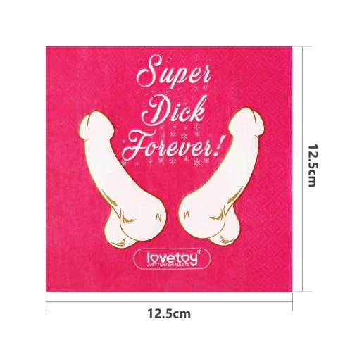 Super Dick Forever Bachelorette Paper Napkins(Pack of 10) Lovetoy