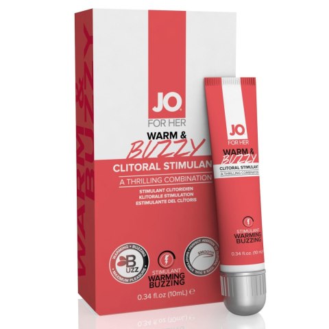 System JO - For Her Clitoral Stimulant Warming Warm & Buzzy 10 ml JO System JO - For Her Clitoral Stimulant Warming Warm & Buzzy 10 ml JO