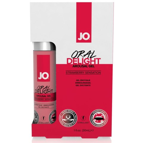 System JO - Oral Delight Arousal Gel Strawberry Sensation 30 ml JO System JO - Oral Delight Arousal Gel Strawberry Sensation 30 ml JO