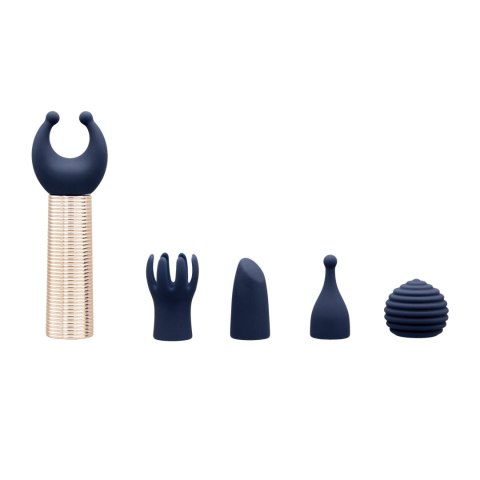 Pillow Talk - Secrets Choices 6 Piece Mini Massager Set Navy Blue/Rose Gold Pillow Talk