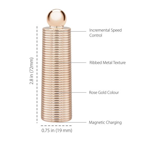 Pillow Talk - Secrets Choices 6 Piece Mini Massager Set Navy Blue/Rose Gold Pillow Talk