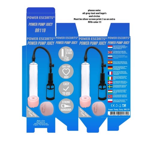 Power Escorts -Power Pump Juicy - Penis Pump - With Improved Exchangeable Pussy - Black/Transparant Power Escorts Power Escorts -Power Pump Juicy - Penis Pump - With Improved Exchangeable Pussy - Black/Transparant Power Escorts
