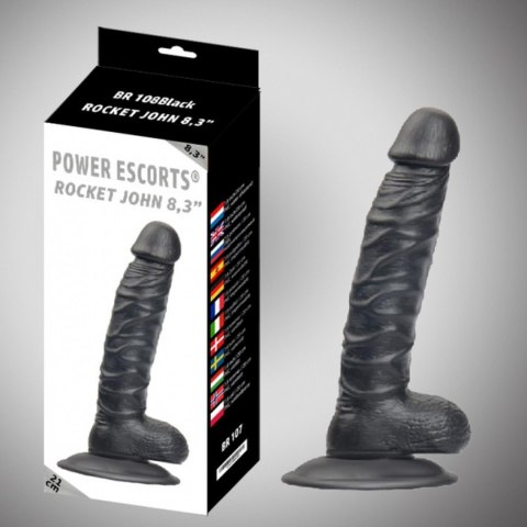 Rocket john 8,3 inch black realistic dildo 8,3 inch / 21 cm Power Escorts Rocket john 8,3 inch black realistic dildo 8,3 inch / 21 cm Power Escorts