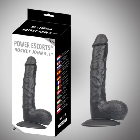 Rocket john 9,1 inch black realistic dildo 9,1 inch / 23 cm Power Escorts Rocket john 9,1 inch black realistic dildo 9,1 inch / 23 cm Power Escorts