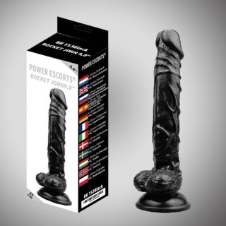 Rocket john black dildo 9,8 inch 25 cm Power Escorts