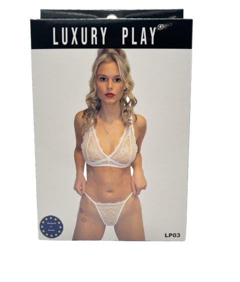 Bielizna-Luxury Play - Lingerie Set Small White Luxury Play Bielizna-Luxury Play - Lingerie Set Small White Luxury Play