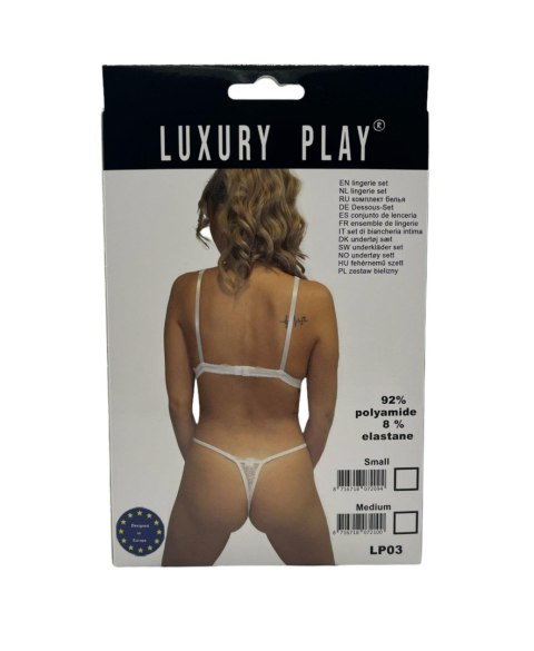 Bielizna-Luxury Play - Lingerie Set Small White Luxury Play Bielizna-Luxury Play - Lingerie Set Small White Luxury Play