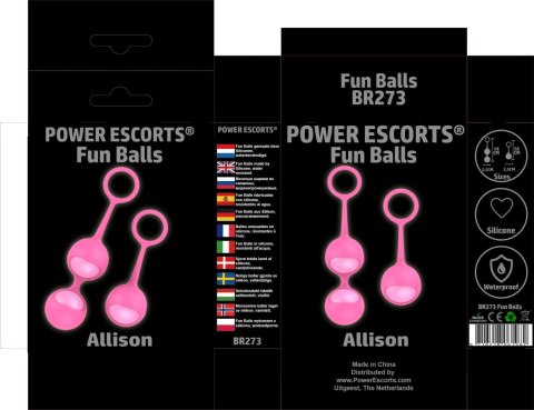 Kulki-Funballs Allison-Duo Kegel Balls Slicone Pink Power Escorts Kulki-Funballs Allison-Duo Kegel Balls Slicone Pink Power Escorts