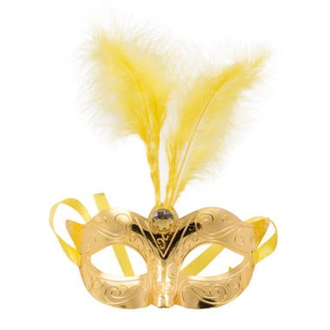 Maska-Venetian Mask Gold Kinky Pleasure Maska-Venetian Mask Gold Kinky Pleasure