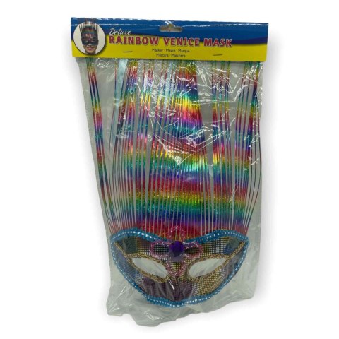 Maska-Venetian Mask Rainbow Deluxe Kinky Pleasure Maska-Venetian Mask Rainbow Deluxe Kinky Pleasure