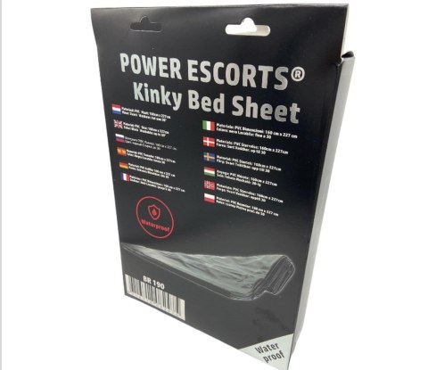 Power Escorts - BR190 - Kinky Bed Sheet Black - 160 x 227 CM Power Escorts Power Escorts - BR190 - Kinky Bed Sheet Black - 160 x 227 CM Power Escorts