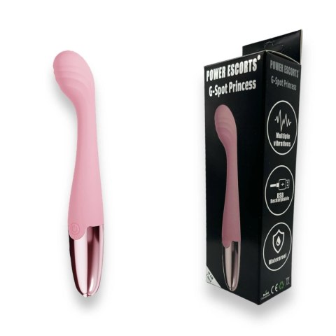 Power Escorts - Pink - G Spot Princess - 18 Cm / 7 Inch Silicone G Spot Vibrator Power Escorts Power Escorts - Pink - G Spot Princess - 18 Cm / 7 Inch Silicone G Spot Vibrator Power Escorts