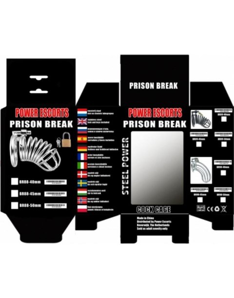 Prison BReak black small 40 mm with lock Power Escorts Prison BReak black small 40 mm with lock Power Escorts
