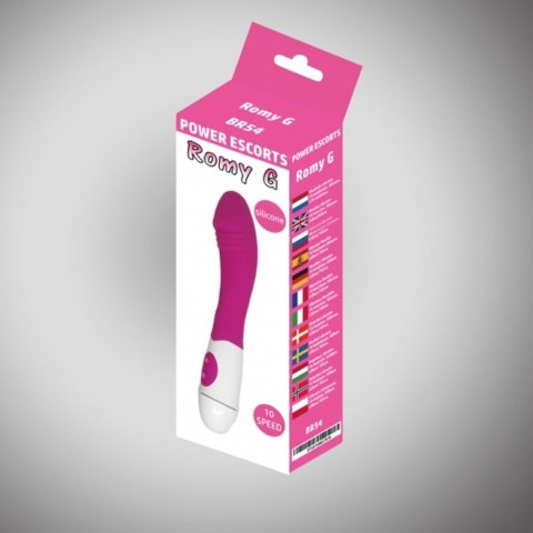 Romy g pink 20 cm silicone vibrating 10 speed Power Escorts Romy g pink 20 cm silicone vibrating 10 speed Power Escorts
