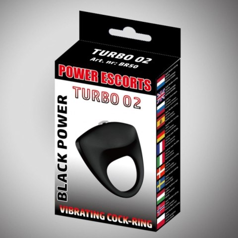 Turbo 02 black vibratinging cockring Power Escorts Turbo 02 black vibratinging cockring Power Escorts