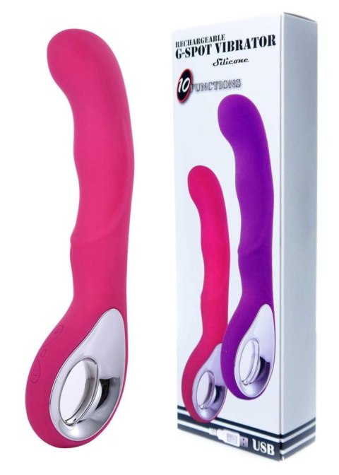 Vibrator G-spot 10 functions USB Pink B - Series Magic