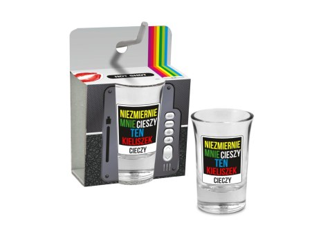 HOT SHOT -kieliszek 35ml - Niezmiernie mnie cieszy ten kieliszek cieczy Hot Shot HOT SHOT -kieliszek 35ml - Niezmiernie mnie cieszy ten kieliszek cieczy Hot Shot