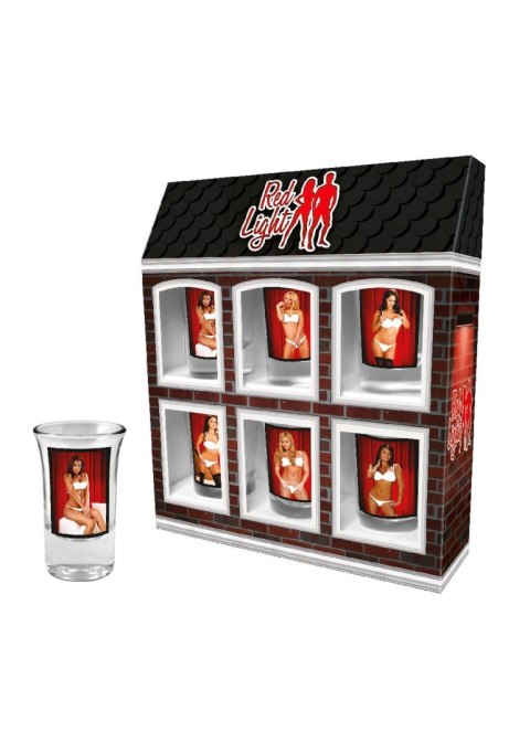 Szkło-Zestaw 6 kieliszków 35 ml Red Light Kobiety Hot Shot Szkło-Zestaw 6 kieliszków 35 ml Red Light Kobiety Hot Shot