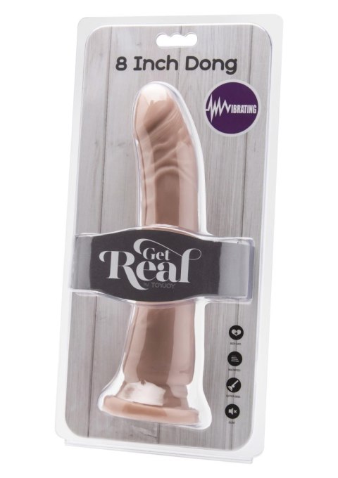 Dong 8 inch Vibrating Light skin tone ToyJoy Dong 8 inch Vibrating Light skin tone ToyJoy