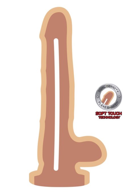Dual Density Dildo 7inch Balls Light skin tone ToyJoy Dual Density Dildo 7inch Balls Light skin tone ToyJoy