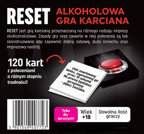 Gry-RESET-alkoholowa gra karciana Grammi Gry-RESET-alkoholowa gra karciana Grammi