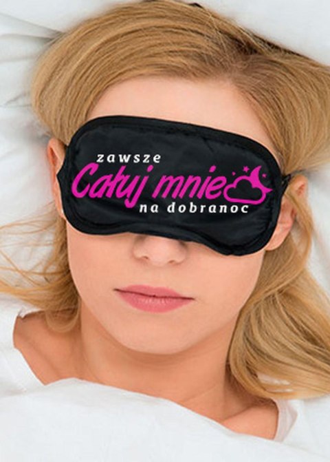 Maska-Opaska na oczy """"ZAWSZE CAŁUJ MNIE NA DOBRANOC"""" Grammi Maska-Opaska na oczy """"ZAWSZE CAŁUJ MNIE NA DOBRANOC"""" Grammi