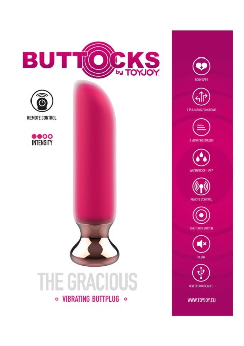 The Gracious Buttplug Fuchsia ToyJoy The Gracious Buttplug Fuchsia ToyJoy