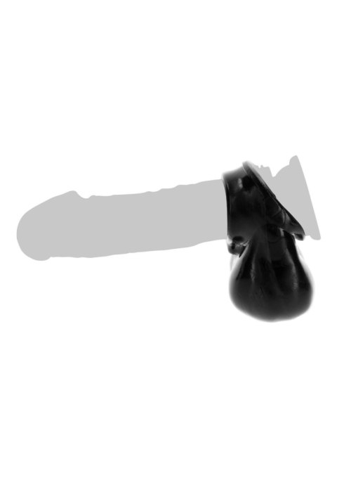 Penis Ring and Scrotum Holder Black ToyJoy Penis Ring and Scrotum Holder Black ToyJoy